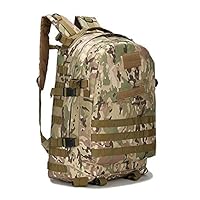 40L 3D Outdoor Sport Military Tactical climbing mountaineering Backpack Camping Hiking Trekking Rucksack Travel outdoor Bag (Jungle Camouflage)
