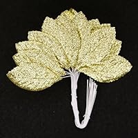 Supplies For Vintage Millinery Glitter Lame Leaf 2