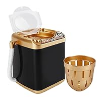 Mini Electric Washing Machine Toy Makeup Brushes Cleaning Dehydration Spin Dryer Have Washing and Drying Function Mini Size