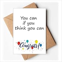 You Can If You Think You Can Wedding Cards Congratulations Greeting Envelopes