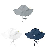 i play. Baby & Toddler Unisex Brim Sun Protection Hat (3 pack), UPF 50+ with Adjustable Toggle