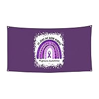 Migraine Headache Awareness Month Banner Backdrop Holiday Sign Wall Hanging Background 70 * 35 Inches Photography Tapestry Decorations and Supplies for Party Home Office