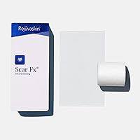 Rejuvaskin Scar Fx Silicone Sheeting - 3 Inch x 5 Inches Silicone Scar Tape for Medium Surgical Scars - Silicone Tape For Soften, Flatten, Reduce and Recover Scars - Physician Recommended - 1 Sheet