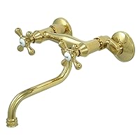 Kingston Brass KS216PB Kingston Bathroom Faucet, 6-5/8