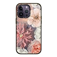 CASETiFY Impact iPhone 14 Pro Max Case [4X Military Grade Drop Tested / 8.2ft Drop Protection] - Pretty Blush - Glossy Black