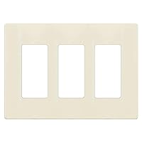 ENERLITES Screwless Decorator Wall Plate Child Safe Outlet Cover, Size 3-Gang 4.68