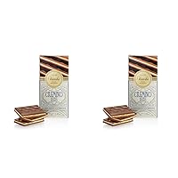 Venchi - Cremino 1878 Chocolate Bar with Almond Gianduja and Hazelnuts, 3.88oz - Gluten Free (Pack of 2)