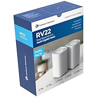 Cambium Networks RV22 Wi-Fi 6 Home MESH Router/Node, 5 GHz 3X3:2, 2.4 GHz 2X2:2 2 Pack (RV22USAB2-US)