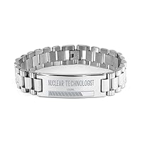Nuclear Technologist Loading in Progress, Nuclear Technologist Ladder Stainless Steel Bracelet Gift, Funny Future Nuclear Technologist Graduation Gifts