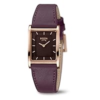 Boccia Damen Analog Quarz Uhr mit Leder Armband 3294-04