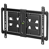 USX MOUNT Ultra Slim TV Wall Mount for Most 37-90 inch TV, Full Motion TV Mount Dual Swivel Articulating Tilt 6 Arms, Up to 120lbs, VESA 600x400mm, 16