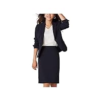 nissen Women's Office Skirt Suit, Top and Bottom Set, Washable, All Seasons, Classic, Above Knee Length: 19.7 inches (50 cm)