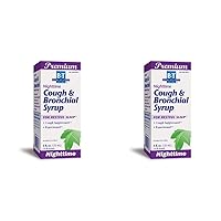 B&T Nighttime Cough & Bronchial Syrup Non-Narcotic Homeopathic 4 oz. (Nature's Way Brands) (Pack of 2)