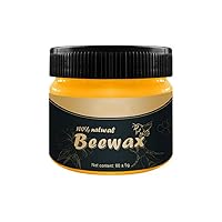 Wood Seasoning Beeswax, Natural Traditional Beeswax Polish Wood Furniture Cleaner for Wood Doors, Tables,Chairs and Floors, Protect and Enhance The Shine, Beewax Polish for Wood (Size : 1Count (Pack