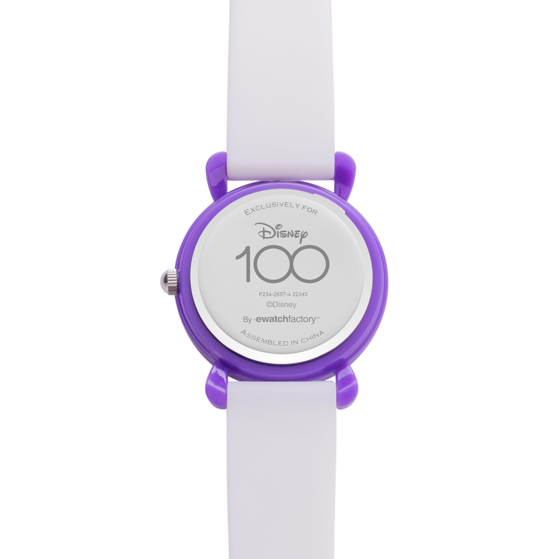Disney 100 Kids' Plastic Time Teacher Analog Quartz Silicone Strap Watch