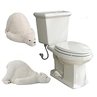 Toilet Frog Bolt Caps Decorative Toilet Bolt Covers Ceramic Small fish Cute Covers Toilet Bolts Bathroom Decor Set of 2(jnv-fWM-4)