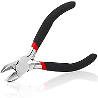 BOENFU Wire Cutter for Artificial Flowers and Crafts, Chicken Wire Cutters  Heavy Duty Diagonal Cutting Pliers Faux Flowers Wire Clippers, Orange, 6 in