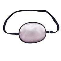 Adult/Child Breathable Adjustable Strabismus Silk Eye Patch Pad Amblyopia Corrected Single Eye Mask for Lazy Eye(Pink)