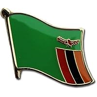 AES Wholesale Pack of 50 Zambia Country Flag Bike Hat Cap lapel Pin