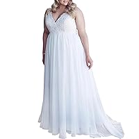 SABridal Women's Wedding Dress Lace long For Bride Plus Size Bridal Bridal Gowns