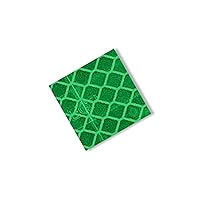 3M 3437 Green Micro Prismatic Sheeting Reflective Square Tape Strip [Pack of 25] – 0.75 in. Pressure Sensitive, ASTM D4956 Type I. Safety Tapes