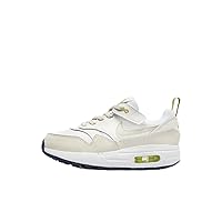 Nike Air Max 1 EasyOn Little Kids' Shoes (DZ3308-103, White/Bronzine/Midnight Navy/Light Orewood Brown) Size 13