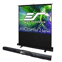 Elite Screens ezCinema 2, 52-inch 4:3,Portable Manual Floor Pull Up Scissor Backed Projector Screen, Home Theater Office Classroom Projection Carrying Bag, 2-YEAR WARRANTY US Based Company - F52XWV2