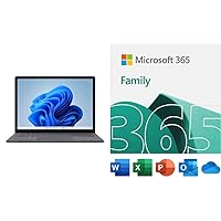 Microsoft Surface Laptop 4 13.5” Touch-Screen – Intel Core i5 - 8GB - 512GB Solid State Drive (Latest Model) - Platinum 365 Family | 15-Month Subscription | PC/Mac Download