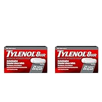 Tylenol 8 HR Muscle Aches & Pain, Pain Relief from Aches and Pain, 650 mg, 24 ct. (Pack of 2)