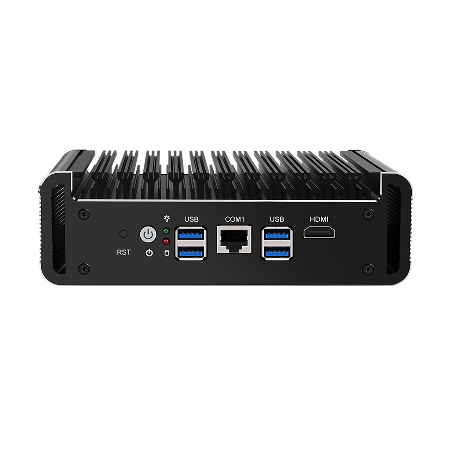 HUNSN Micro Firewall Appliance, Mini PC, VPN, Router PC, Intel Core I7 1165G7, RJ17, AES-NI, 6 x Intel 2.5GbE I226-V LAN, COM, HDMI, Sim Slot, Barebone, NO RAM, NO Storage, NO System