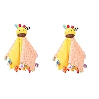 ERINGOGO 2 Pcs Soothing Towel Rattle The Bell Baby Cotton Filling