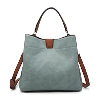 Satchel Bags for Women Satchel Purse - Vegan Leather Tati Satchel with Zip and Inner Slip Pockets (M1951)