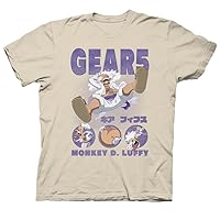 One Piece Gear 5 Anime Men’s Short Sleeve T-Shirts Officially Licensed