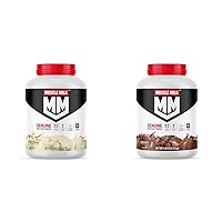 Protein Powder Bundle - Vanilla Creme 5 Pound 32g Protein 32 Servings & Chocolate 4.94 Pound 32g Protein 32 Servings