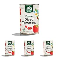 365 by Whole Foods Market, Tomatoes Diced Organic, 14.5 Ounce (Pack of 4)