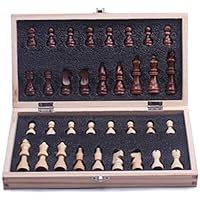 International Chess, Wearable Fashion Foldable Chess, Universal Solid Wood Magnetic Chess for Adults/Children Practical