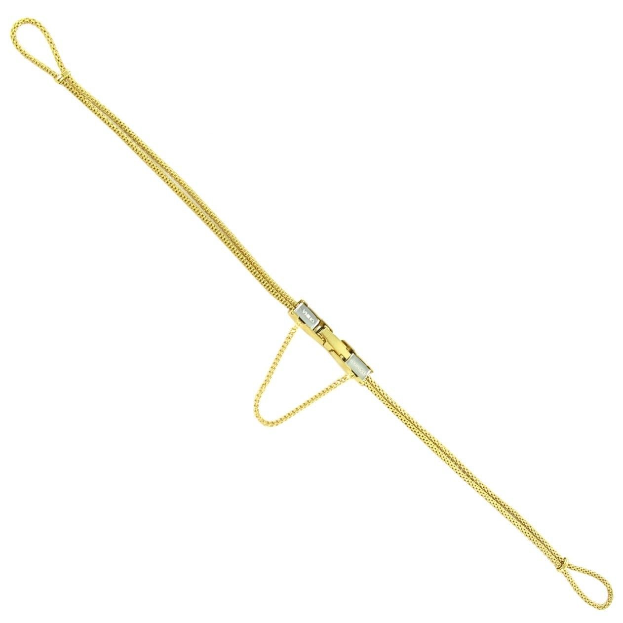 Ladies Yellow Gold Tone Cord Rope Watch Band Speidel