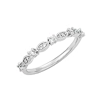 Platinum Size 7 Polished 0.2 Dwt Diamond Ring Jewelry for Women