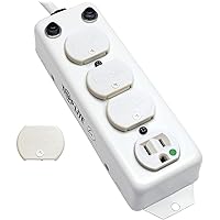 Tripp Lite Safe-IT Medical-Grade Power Strip, 4 15A Hospital-Grade Outlets, 7ft. Cord, UL 1363A, (PS-407-HG-OEM)