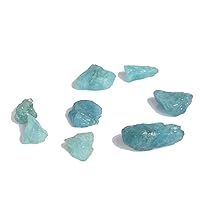 Genuine Sky Blue Aquamarine Gem 55.00 Ct Lot of 8 Pcs Natural Sky Blue Aquamarine, Uncut Rough Healing Crystal