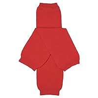 juDanzy Solid Red Baby and Toddler Boy and Girl Leg Warmers