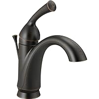 Delta Faucet Haywood Bronze Bathroom Faucet, Single Hole Bathroom Faucet, Single Handle, Diamond Seal Technology, Drain Assembly, Venetian Bronze 15999-RB-DST