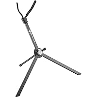 K&M König & Meyer Jazz Saxophone In-Bell Tripod 3 Leg Stand 14335.000.55 | Professional Grade for all Musicians | Lightweight & Compact | Stable Secure Tenor Base | Made in Germany Black