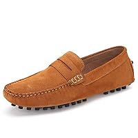 Men's Loafers Gommino Driving Shoes Moccasins Penny Loafer Flats Spring Low-top Suede Slip On Casual Leisure Male Light Handmade Comfortable