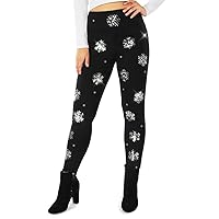 Tipsy Elves Shiny Sequin Leggings for Women for Holiday Outfits and Beyond