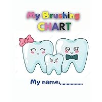 Tooth Brushing Chart Book: Toothbrush Charts for Kids 8 x 10 inches 50 page