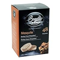 Bradley Smoker Bisquettes for Grilling and BBQ, Mesquite Special Blend, 48 Pack