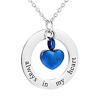 Foreverlove I Love You to the Moon and Back Urn Necklace for Ashes Memorial Cremation Pendant Jewelry