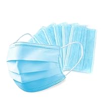 50 Pieces 3 PLY Blue Disposable Mask
