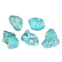 GEMHUB Natural Arizona Mines Blue Turquoise Rough Loose Gemstones 500 Carat Lot @ Wholesale Price (Turquoise cabochons)